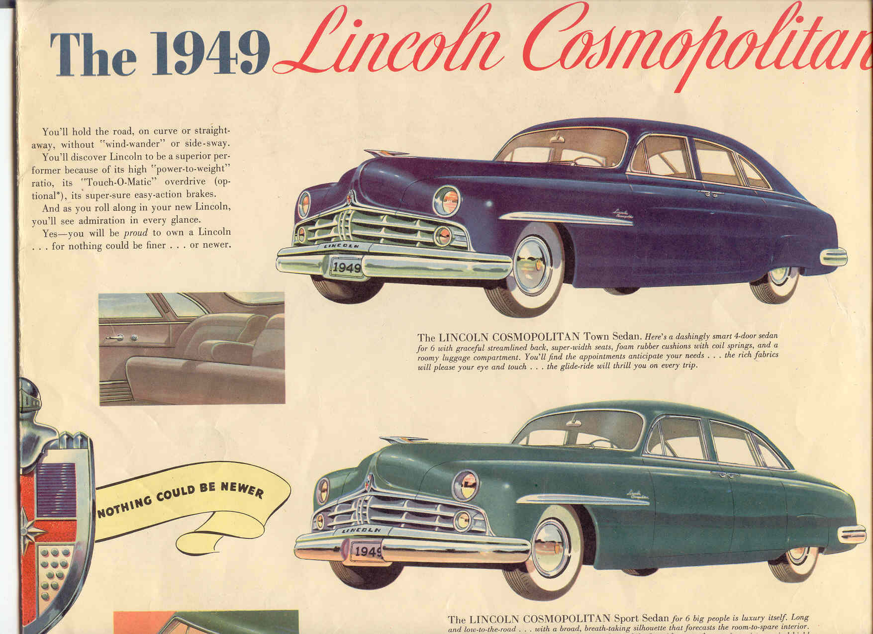 1949 Lincoln Brochure Page 1